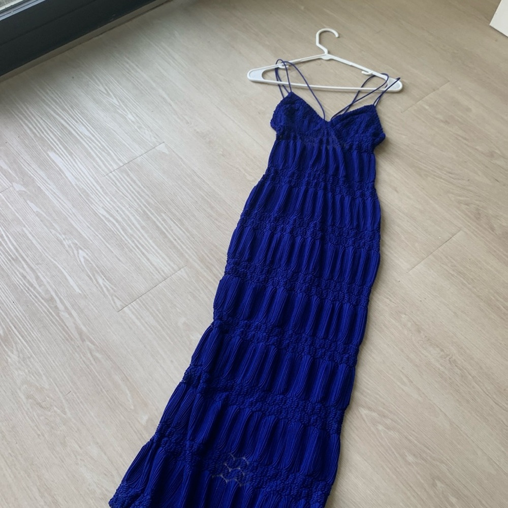 Royal blue ASOS design blue sun dress